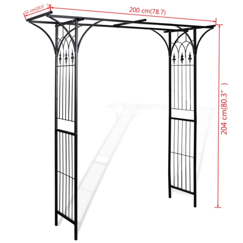 vidaXL Garden Arch 78.7"x20.5"x80.3"