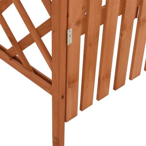 VisdaXL Pergola avec porte 116 x 40 x 40 204 cm bois massif
