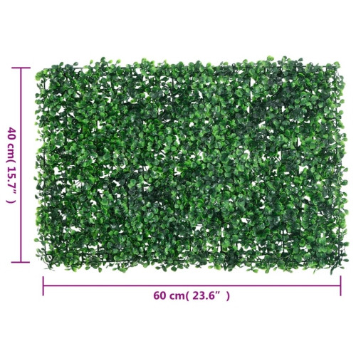 &nbsp;vidaXL Artificial Shrub Leaf Fence&nbsp;24 pcs Green 40x60 cm