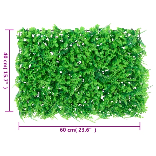 &nbsp;vidaXL Artificial Fern Leaf Fence&nbsp;24 pcs Green 40x60 cm