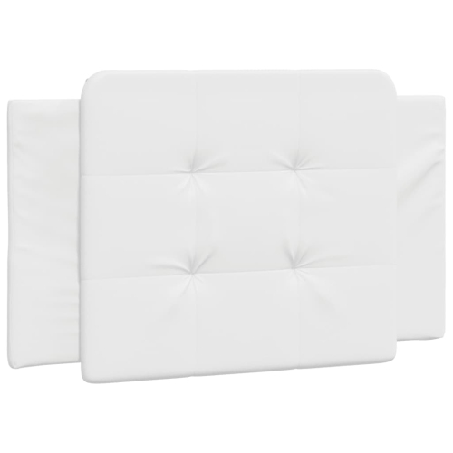 Cadre de lit vidaXL sans matelas « Zadar » Blanc 100 lignes en similicuir 190 cm