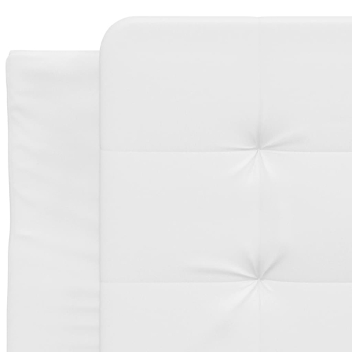 Cadre de lit vidaXL sans matelas « Zadar » Blanc 100 lignes en similicuir 190 cm