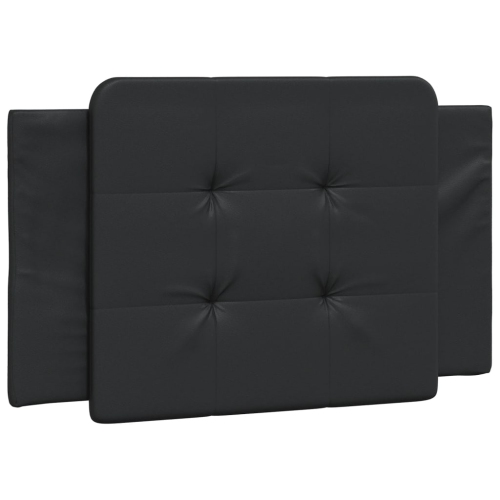 Cadre de lit vidaXL sans matelas «&nbsp;Zadar&nbsp;» Noir 100 lignes Similicuir 190&nbsp;cm