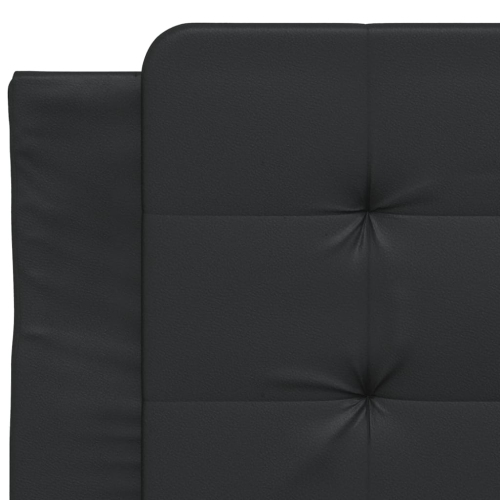 Cadre de lit vidaXL sans matelas «&nbsp;Zadar&nbsp;» Noir 100 lignes Similicuir 190&nbsp;cm