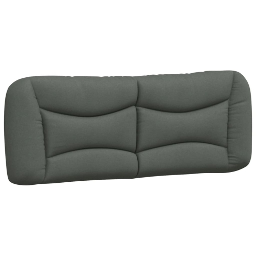 Cadre de lit vidaXL sans matelas «&nbsp;Hvar&nbsp;», tissu 203&nbsp;cm gris foncé de 193&nbsp;po