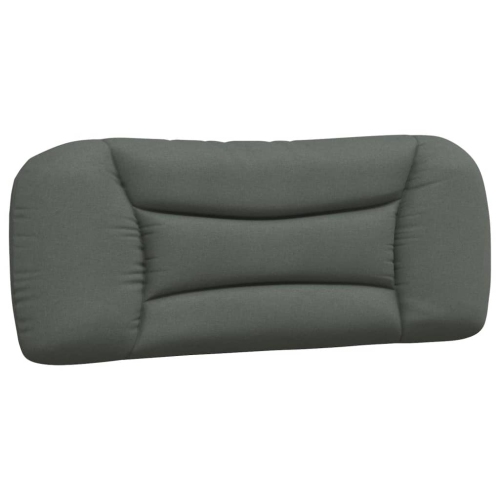 Cadre de lit vidaXL sans matelas «&nbsp;Hvar&nbsp;», tissu 203&nbsp;cm gris foncé de 100&nbsp;po