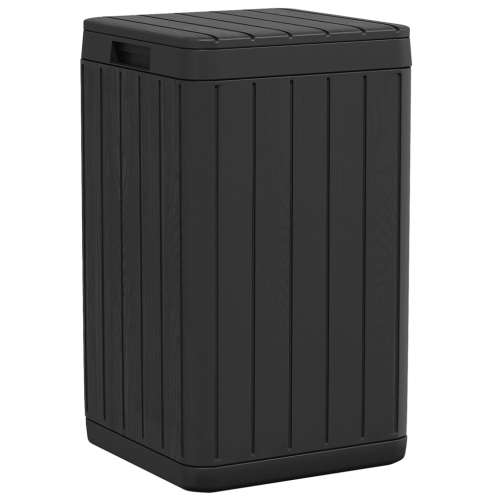 vidaXL Outdoor Garbage Bin Anthracite 38x38x65 cm PP