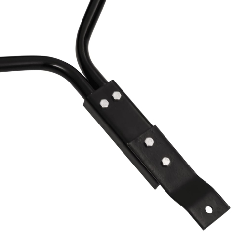 vidaXL Garden Lawn Roller Pull with Aerator Clamps Black 63 L Iron