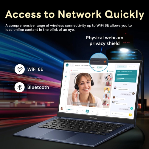 ASUS Vivobook 14" FHD IPS Laptop, Intel i3-1215U, 1.16TB Storage(1TB SSD+160GB Docking Station Set), 24GB RAM, Intel Iris Xe Graphics, 720p HD