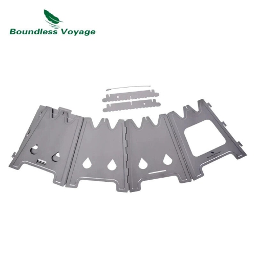 Boundless Voyage Portable Stove Outdoor Titanium Folding Wood Stove