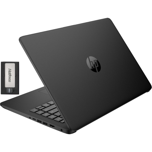 HP Stream 14" HD BrightView Laptop, Intel Celeron N4120, 416GB Storage, 8GB RAM, Intel UHD Graphics, Black, 1 Year Office 365, Win 11 S