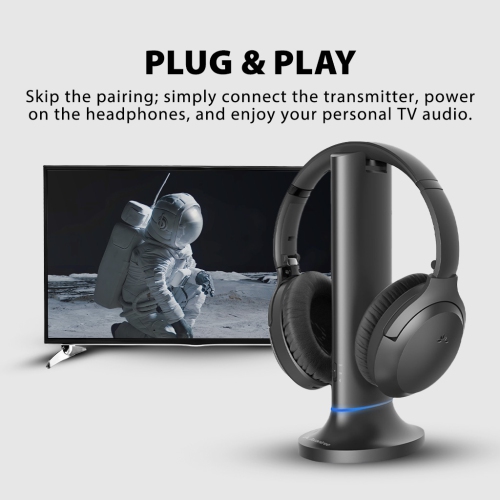 Avantree Opera Plus - Wireless Headphones for TV Watching with Cinema & Clear Dialogue Modes, Enhanced Volume for Seniors, Opt & AUX Support, 164ft,