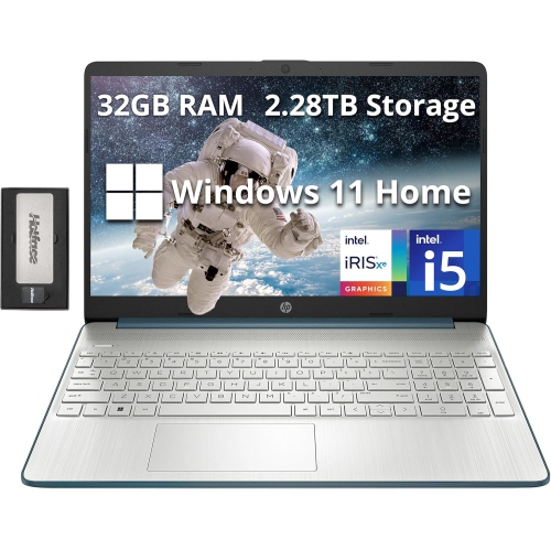 HP  15.6" Anti-Glare Fhd Business Laptop, Intel I5-1235U, 2.28Tb Storage(2Tb SSD+288GB Docking Station Set), 32GB Ram, Intel Iris Xe Graphics, Win 11