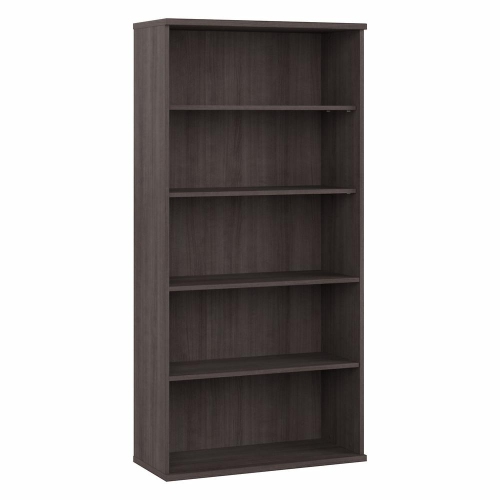 BUSH INDUSTRIES  Bush Furniture Studio A Tall 5 Shelf Bookcase, Storm In Gray