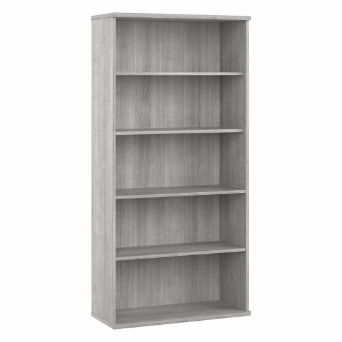 BUSH INDUSTRIES  Bush Furniture Studio A Tall 5 Shelf Bookcase, Platinum In Gray