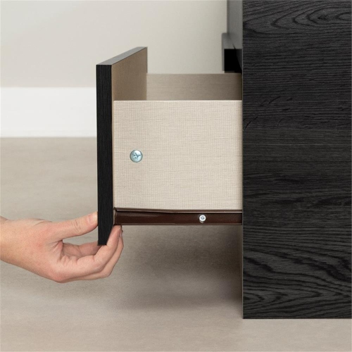 South Shore – lit matelot de 40,5 po de large avec 3 tiroirs, collection Step One Essential, chêne gris