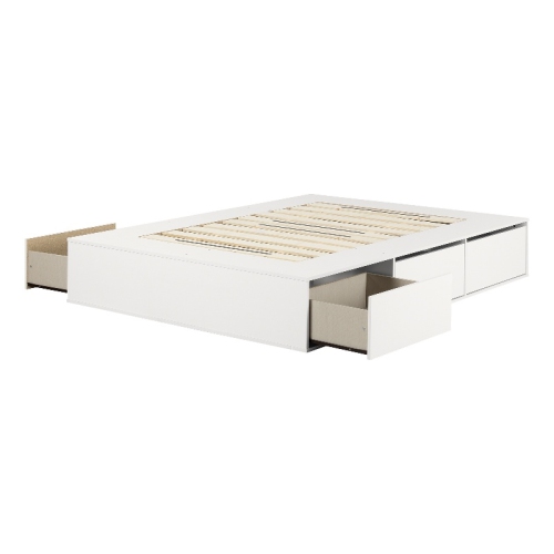 SOUTH SHORE CANADA  South Shore 6-Drawer Platform Bed Pure Fusion In White