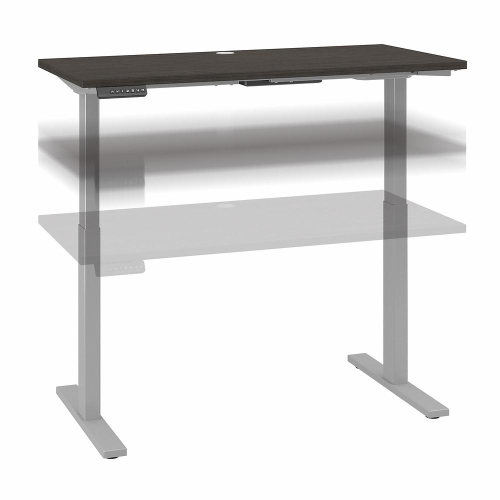 BBF  Move 60 Series 48W X 24D Height Adjustable Desk In Storm - Engineered Wood In Gray