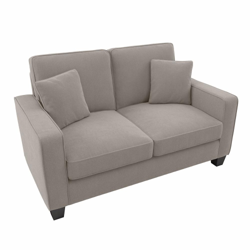 Image 1 of 5.. Bush Furniture Stockton 61W Loveseat - Beige Herringbone Fabric