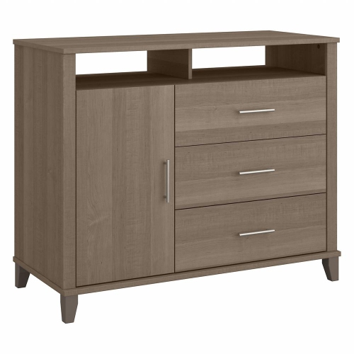 BUSH INDUSTRIES  Bush Furniture Somerset Tall Tv Stand With Storage, Ash In Gray