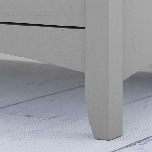 Bush Furniture Salinas 60W L Shaped Desk Office Suite in Cape Cod Gray