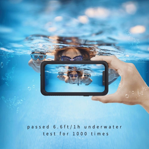 Compatible avec l'étui iPhone 12 Mini, l'étui antichoc étanche et hermétique à la poussière IP68 avec protecteur d'écran intégré,