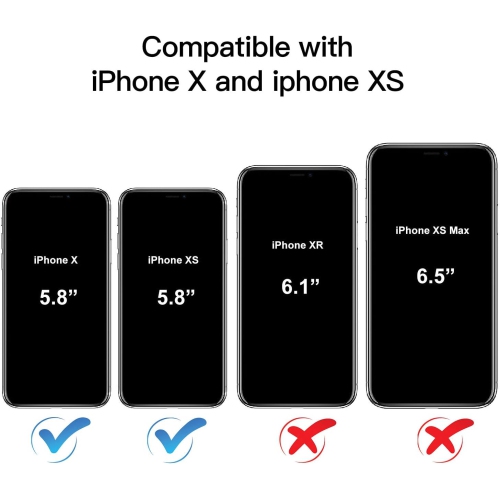 Crossbody Case for iPhone Xs,Phone Case for iPhone X, Clear Soft Slim TPU Shockproof Protective Cover