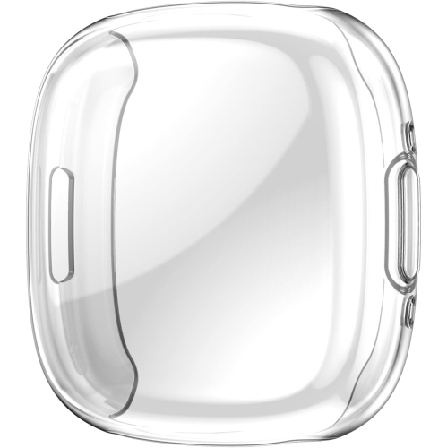 Compatible with Fitbit Sense 2 / Fitbit Versa 4 Case with Screen Protector, 3 Pack Full Coverage Soft TPU