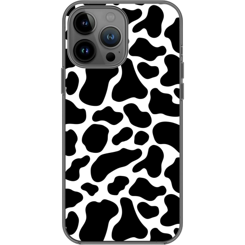 iPhone 15 Pro Case, Fun Cow Pattern Cute Animal Print Design Soft TPU Protective Case Compatible for iPhone 15