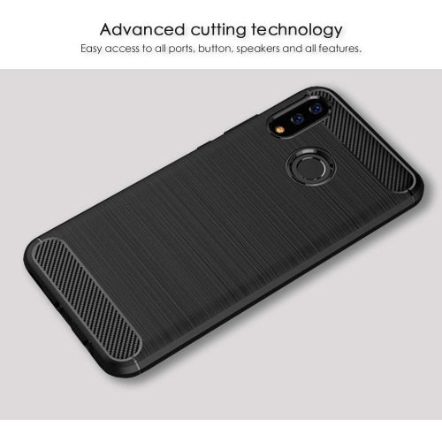 Samsung Galaxy A20 Case, Samsung Galaxy A30 Case, Carbon Fibre Effect Gel Grip Protection Cover [Anti Scratch][Anti