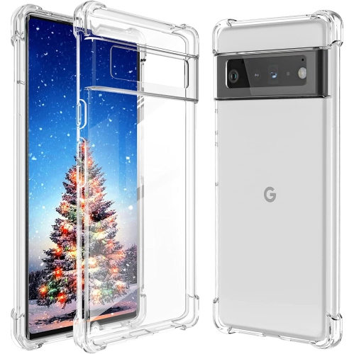Étui souple antichoc transparent avec coins protecteurs pour Pixel 6 Pro de Google
