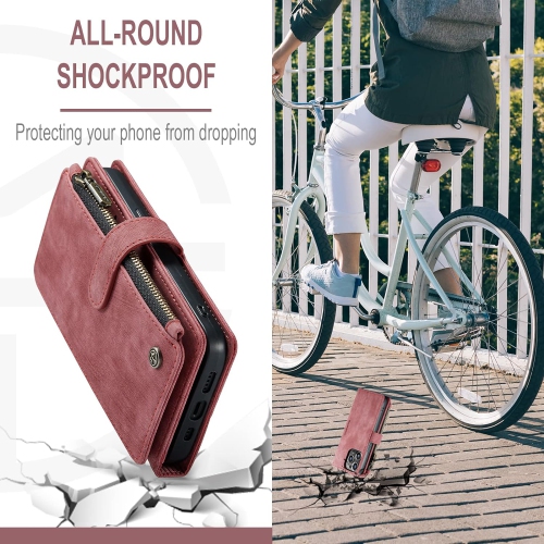 Wallet Case for iPhone 14 Pro,PU Leather Flip Magnetic Closure Shockproof Zipper Purse Cover for iPhone 14