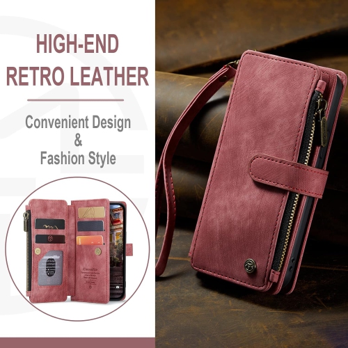 Wallet Case for iPhone 14 Pro,PU Leather Flip Magnetic Closure Shockproof Zipper Purse Cover for iPhone 14