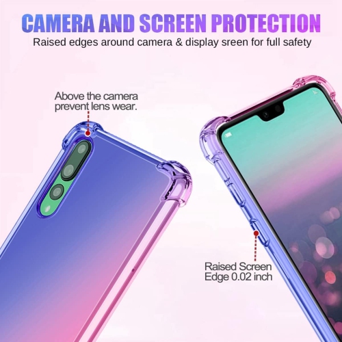 Case for Huawei P20 Pro Case, CLT-L09 CLT-L29 Cute Case Girls Women, Gradient Slim Anti Scratch Soft TPU Phone