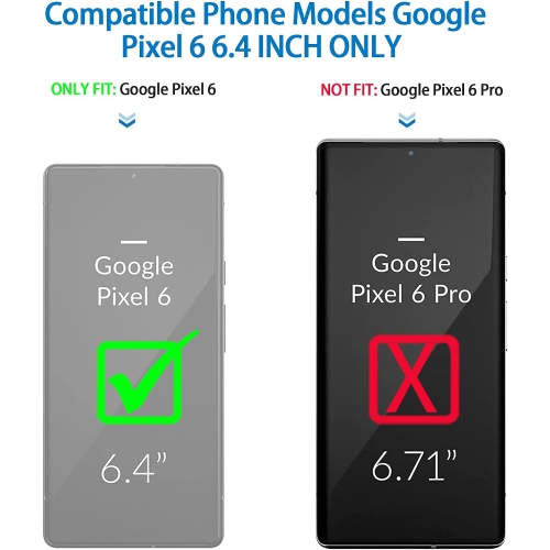 Case for Google Pixel 6, Pixel 6 Phone Case Heavy Duty Shockproof Dustproof Rugged Defender Protective, 3 in 1