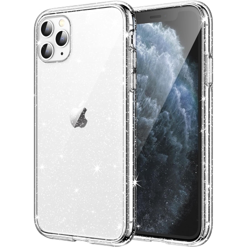UNKNOWN  Glitter Case for Iphone 11 Pro Max, 6.5-Inch, Bling Sparkle Shockproof Phone Bumper Cover, Cute Sparkly