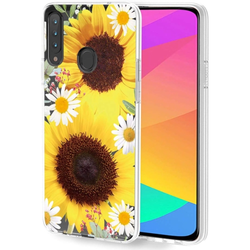 Designed for Samsung Galaxy A20S Case/Galaxy A20S Cute Case, Slim Shockproof Clear Soft Flexible TPU Back