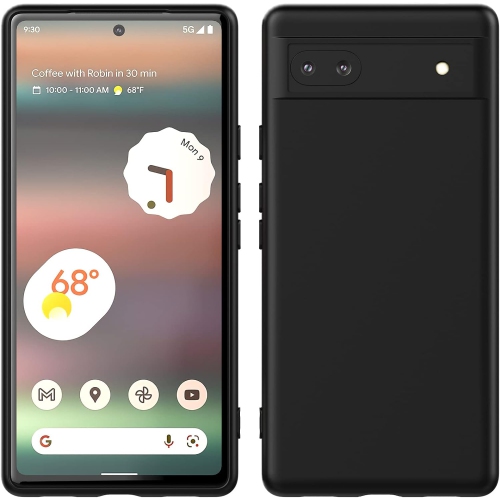Pour étui Pixel 6&nbsp;A 5G 2022, étui en silicone de qualité supérieure pour pare-chocs en caoutchouc liquide [doublure en