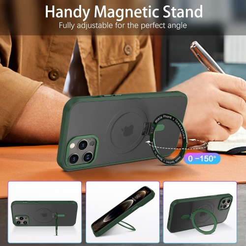Magnetic Case for iPhone 12 Pro Max Compatible with MagSafe, Magnetic Kickstand iPhone 12 Pro Max Case Cover