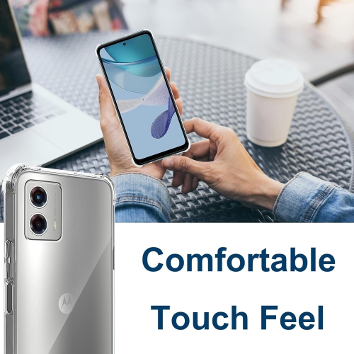 Étui transparent pour&nbsp;Moto&nbsp;G 5G&nbsp;2023 de Motorola, étui protecteur transparent flexible ultra-mince en TPUR antirayure