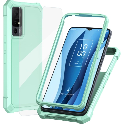 Case for TCL 40 XE, TCL 40XE Phone Case 6.56" with Screen Protector, Dual Layer Structure Protection,