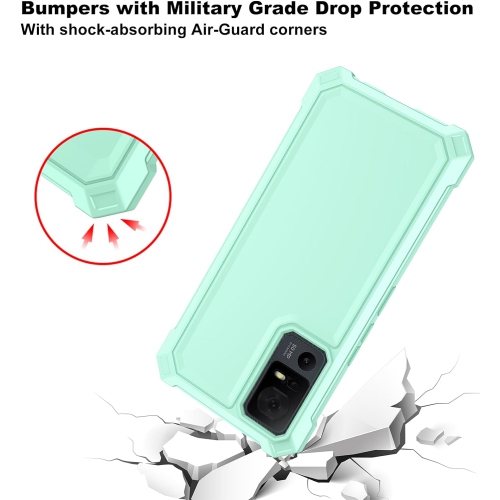 Case for TCL 40 XE, TCL 40XE Phone Case 6.56" with Screen Protector, Dual Layer Structure Protection,