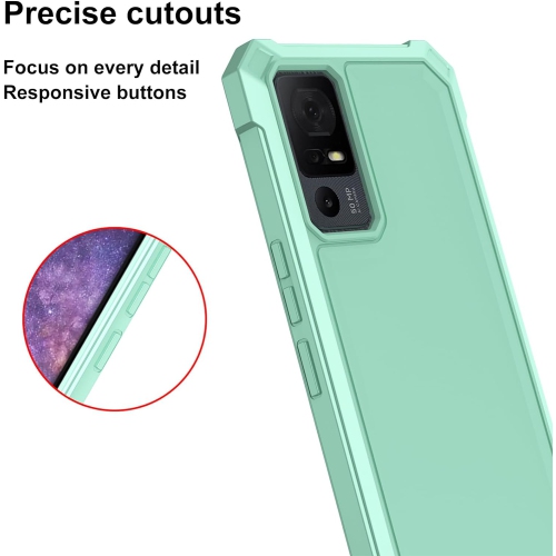 Case for TCL 40 XE, TCL 40XE Phone Case 6.56" with Screen Protector, Dual Layer Structure Protection,