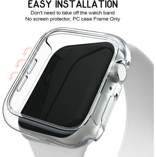 3 Pack Compatible for Apple Watch Case 42mm Series 3 2 1 [NO Screen Protector], Hard PC Protective Case Bumper