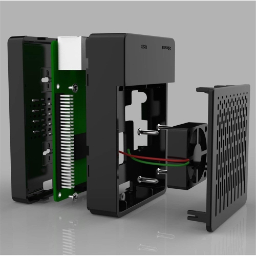 Case for Raspberry Pi 3 Model B+, Raspberry Pi Case with Fan, 3PCS Heatsinks for Raspberry Pi 3/2