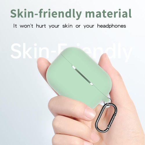 Airpods Pro 2 Case Cover,Soft Silicone Cover Shock-Absorbing with Keychain for New Apple Airpods Pro Case (Luminous