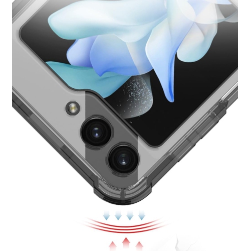 Clear Case for Galaxy Z Flip 5 with Ring Holder, Soft TPU Protective Case for Samsung Galaxy Z Flip 5