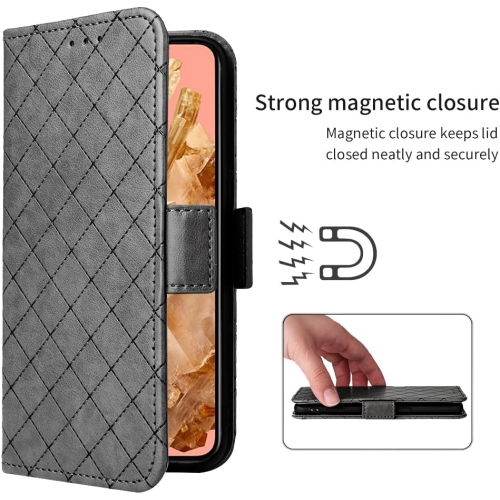 Compatible avec l'étui-portefeuille pour Pixel 8 5G de Google; Dragonne et support à cartes à rabat en cuir