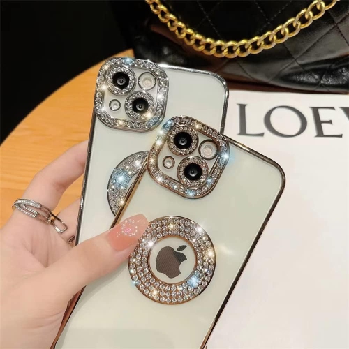 Compatible with iPhone Case,Luxury Glitter Bling Sparkly Diamond Rhinestone Bumper Camera Lens Protection