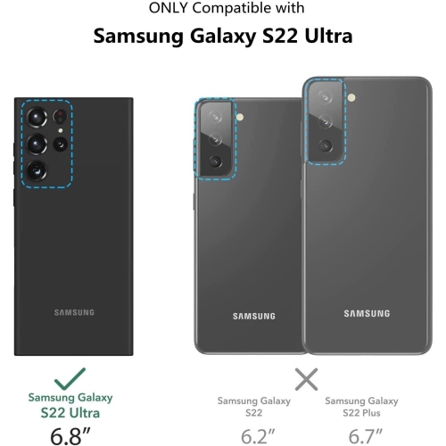 for Samsung Galaxy S22 Ultra 5G Wallet Case with Card Slots Holder, Premium Leather Kickstand Feature Flip